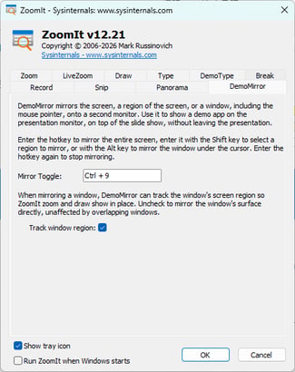 Windows版ZoomIt v12.21