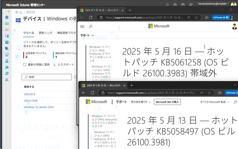 画面9　2025年5月は定例外で2回目のホットパッチが16日にリリース　